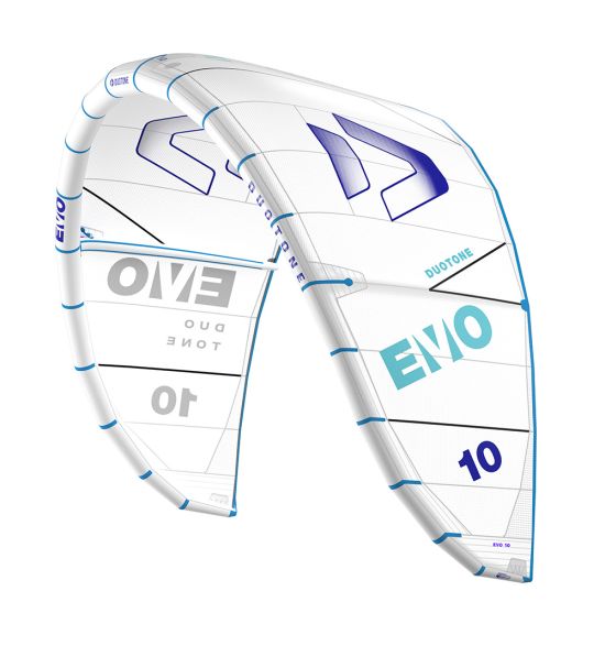 Duotone Evo Concept Blue 2025 white blue kite