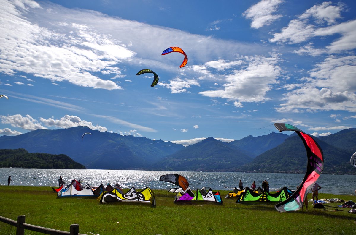 Kitesurf a Colico, Lago di Como