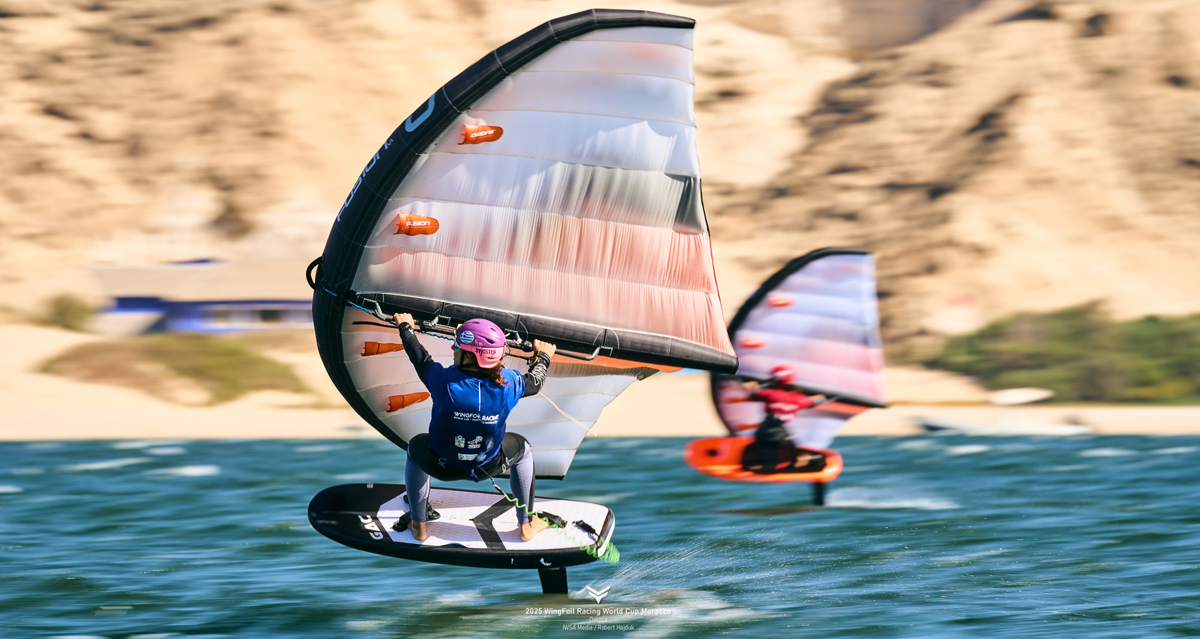 Gara femminile di Wing Foil Racing alla World Cup 2025